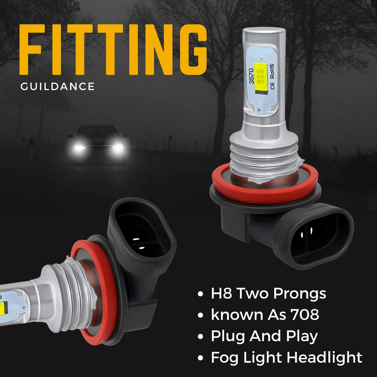 H8 Led Bulb Fitting - Argo