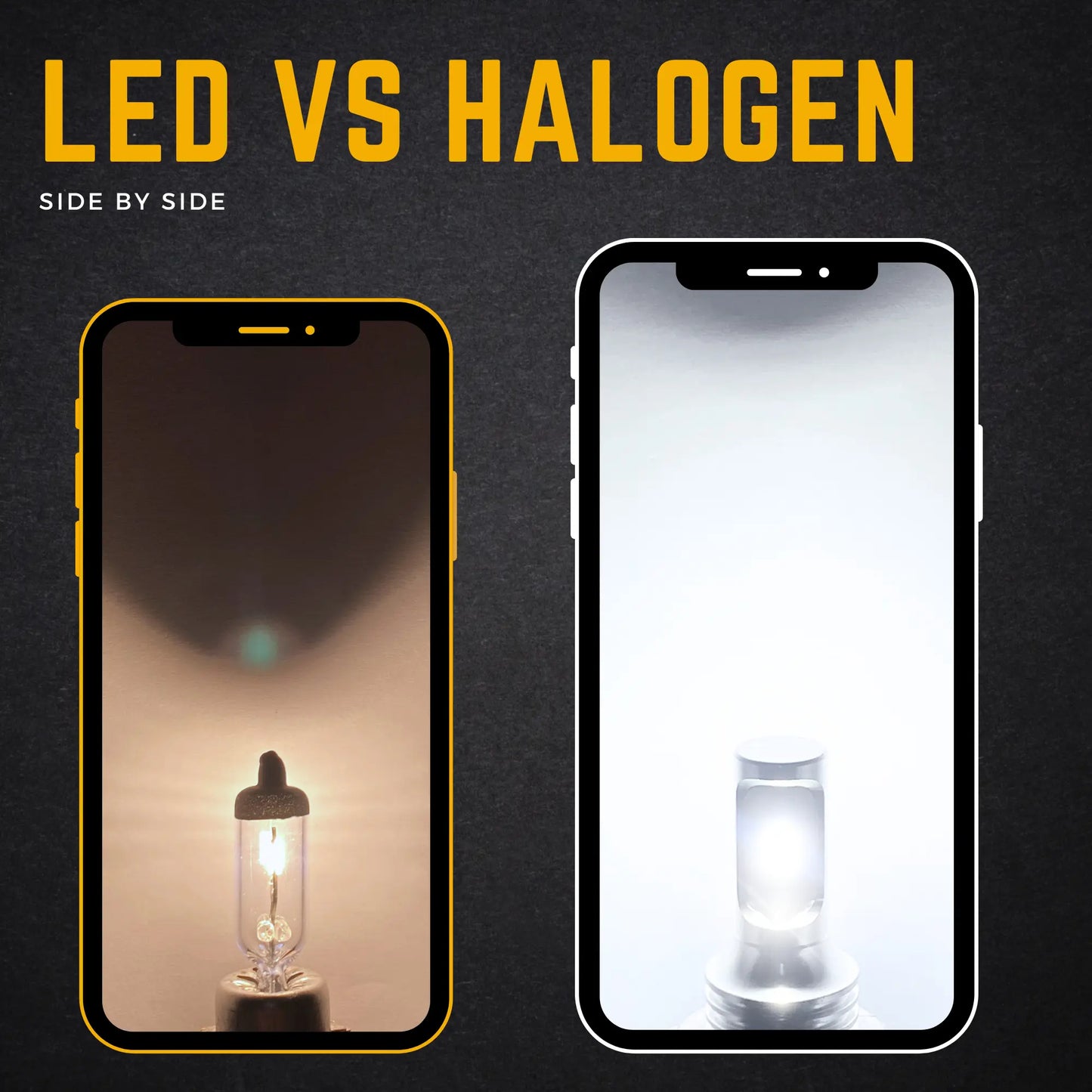 Difference Between Led And Halogen H8 Led Bulb - Argo