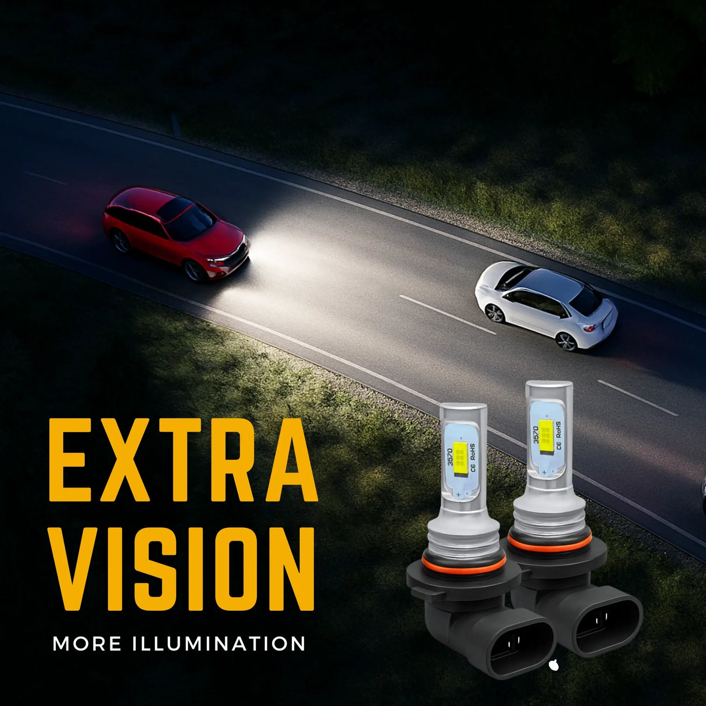 Extra Vision On The Road For Hb3 Led Bulbs - Argo