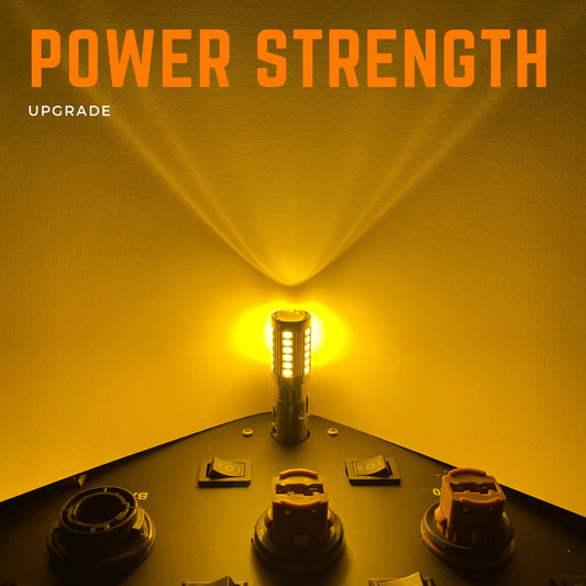 P21W Bulbs LED 33 Smd Amber 12V