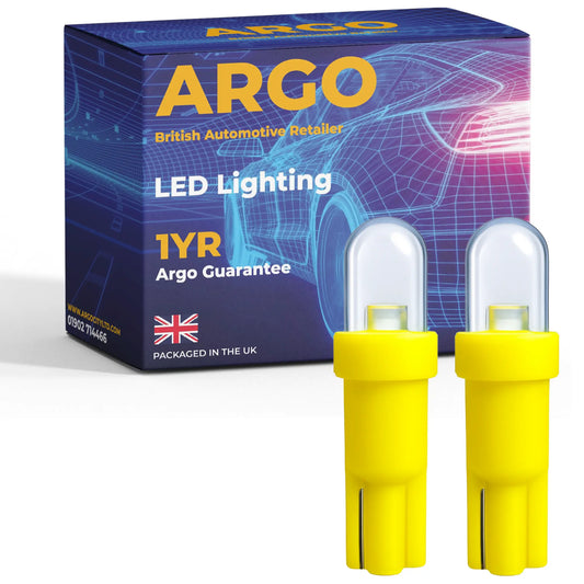 T5 Led Bulb Amber 12v Argo