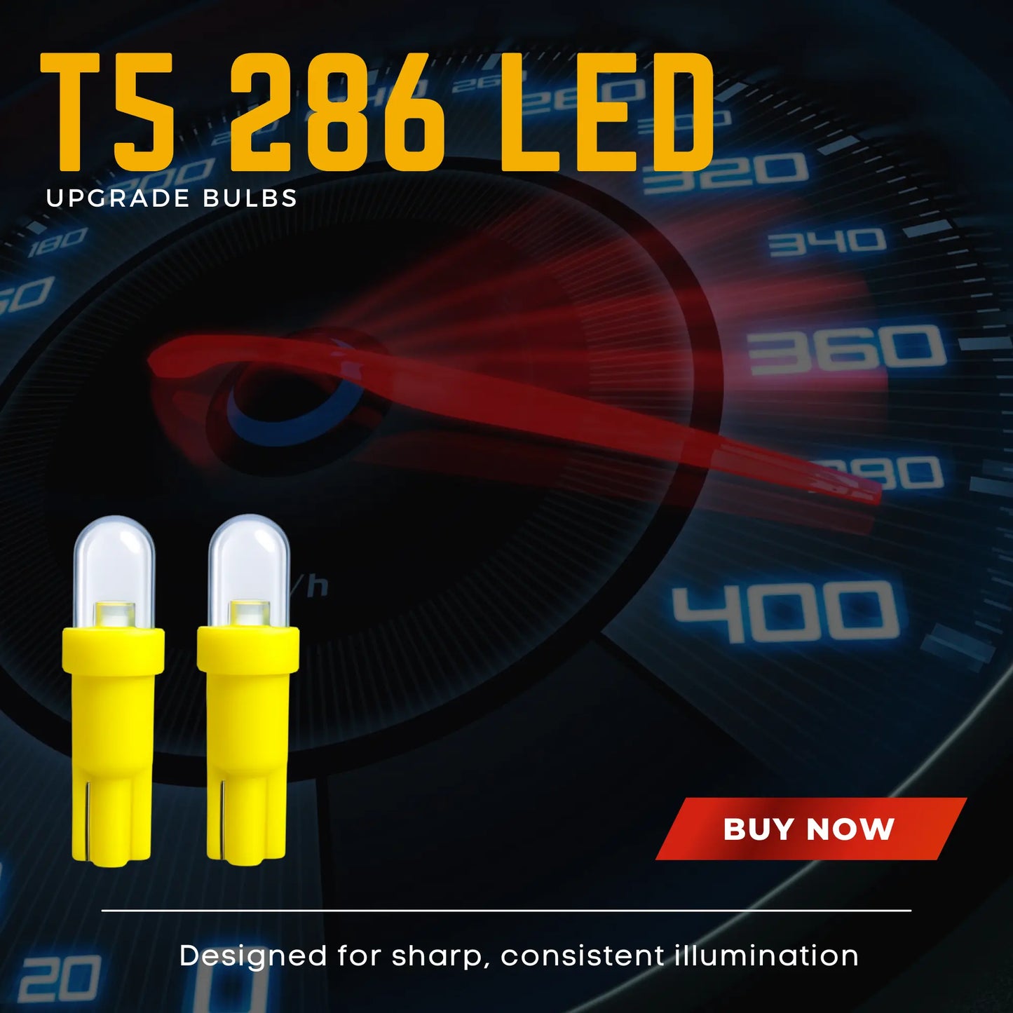 T5 286 Led Amber Bulbs - Argo
