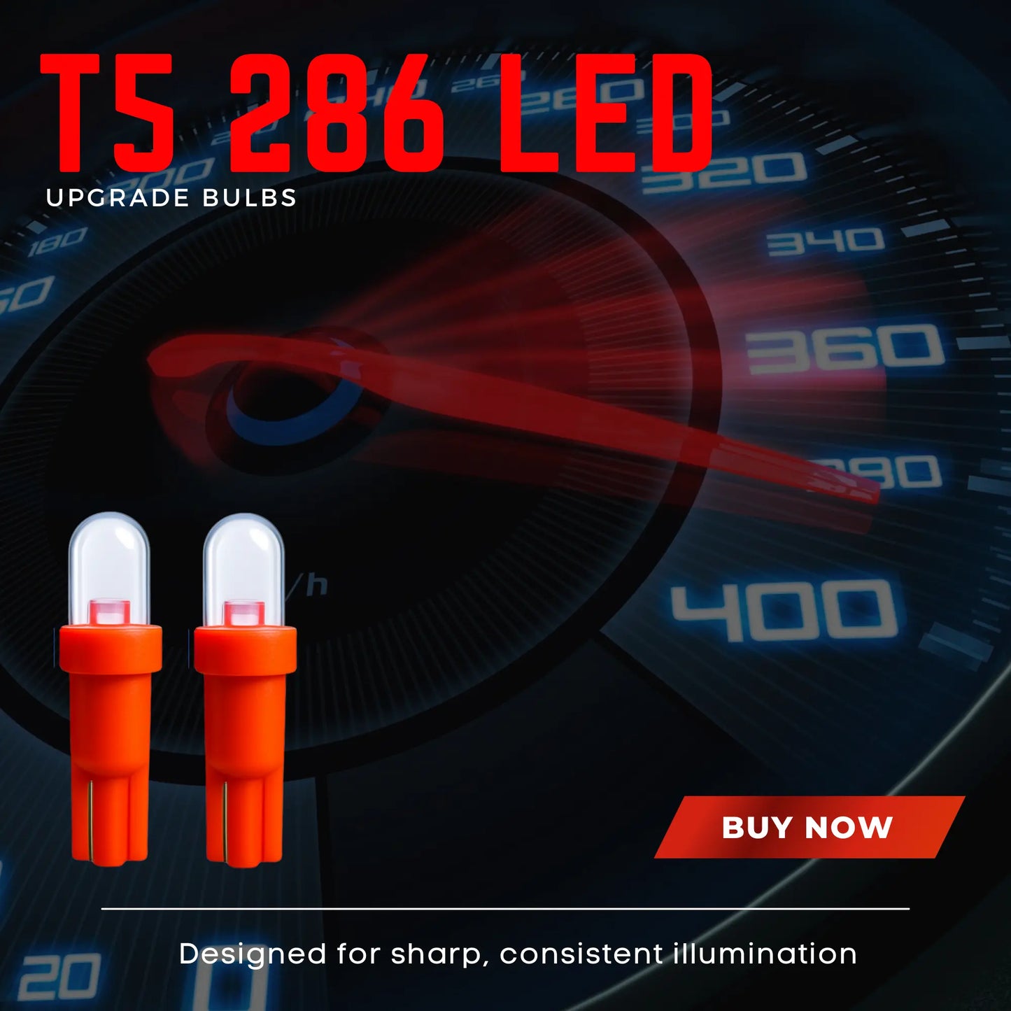 T5 286 Led Red Bulbs - Argo