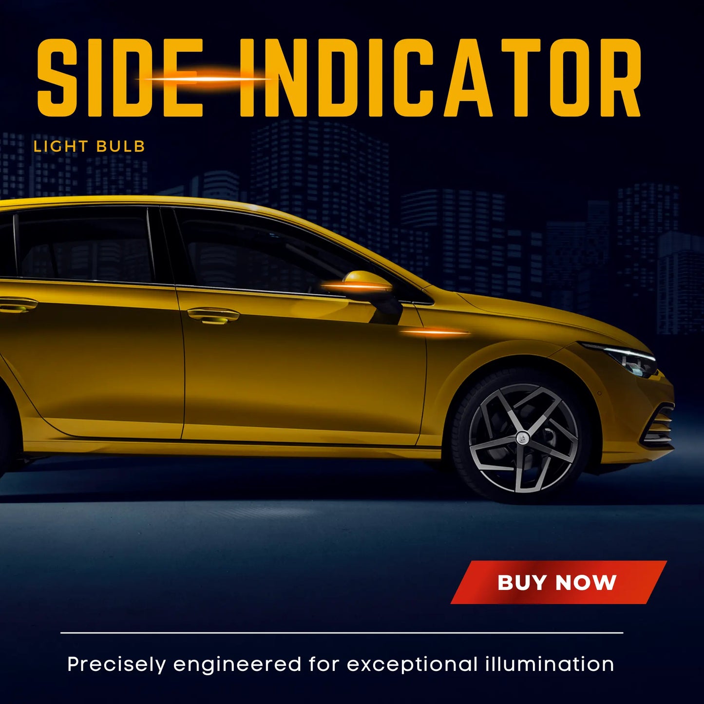 Side Indicator T10 Led Amber Bulb - Argo